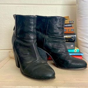 Rag and bone black booties 39